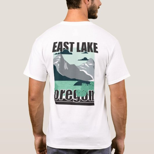 T-shirt East Lake Oregon (Dos)