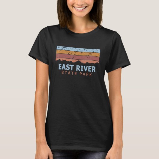T-shirt East River State Park New York Retro Cool (Devant)