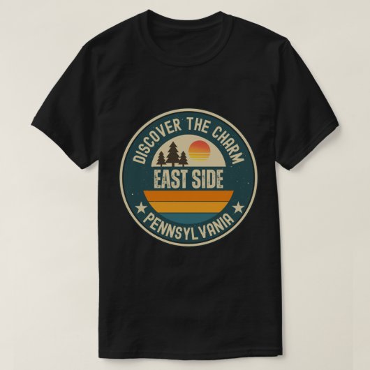 T-shirt East Side, Pennsylvanie (Design devant)