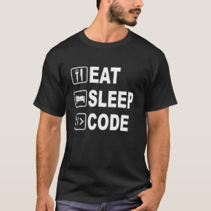 T-shirt East Sleep Code Drôle Pour Les Ingénieurs Logiciel