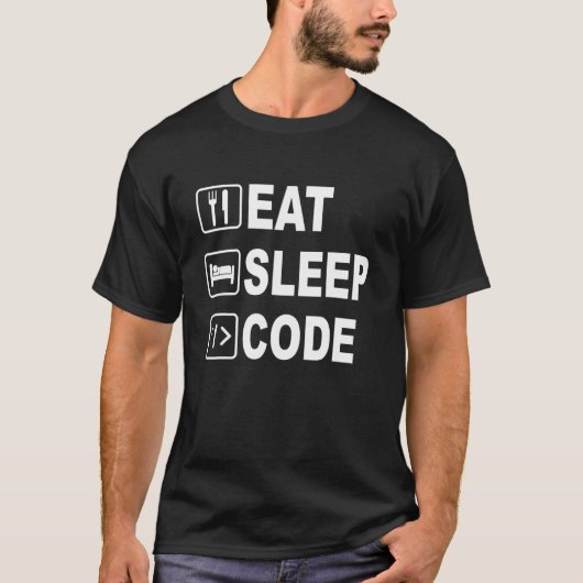 T-shirt East Sleep Code Drôle Pour Les Ingénieurs Logiciel (Devant)