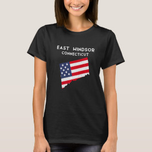 T-shirt East Windsor Connecticut USA State America Travel