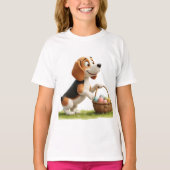 T-shirt easter beagle (Devant)