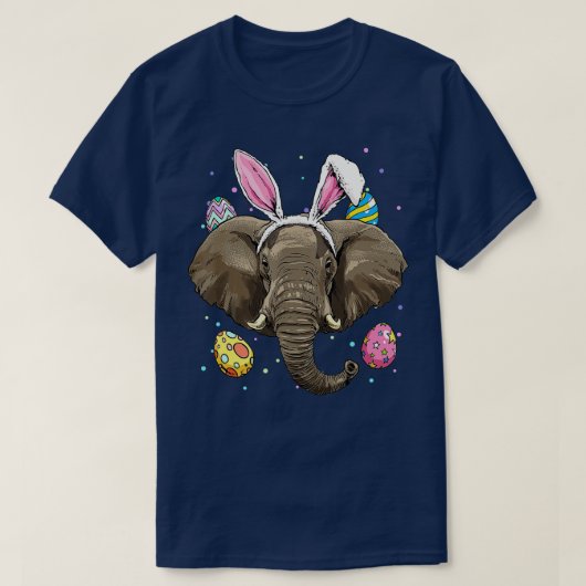 T-shirt Easter Bunny Elephant Funny Easter Elephant (Design devant)