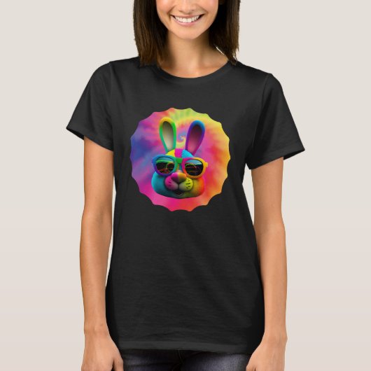 T-shirt Easter Bunny Face Easter Rabbit cool Easter Bunnie (Devant)