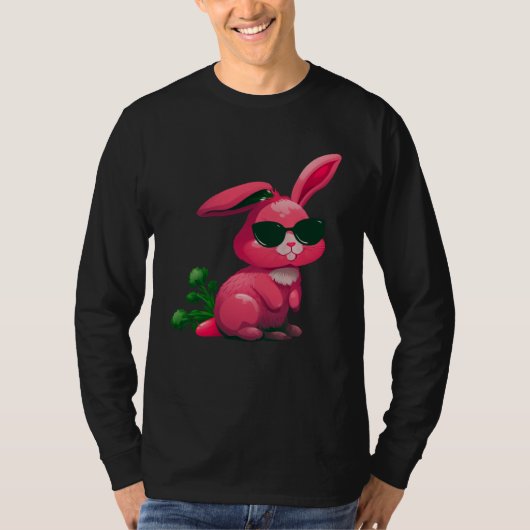 T-shirt Easter Bunny Faces cool Easter Rabbit Bunnies  5 (Devant)