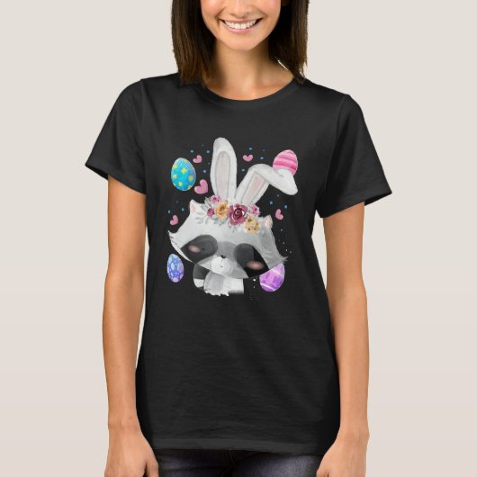 T-shirt Easter Bunny Raccoon   Easter Raccoon (Devant)