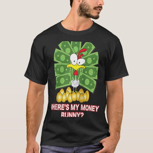 T-shirt Easter Bunny Saying Raglan Baseball (Devant)