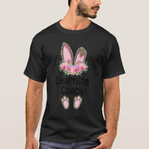 T-shirt Easter Bunny School Teacher Leopard Learning Coach