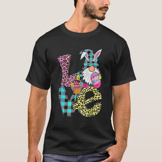 T-shirt Easter Bunny Spring Gnome Easter Apparel Eggs Bask (Devant)