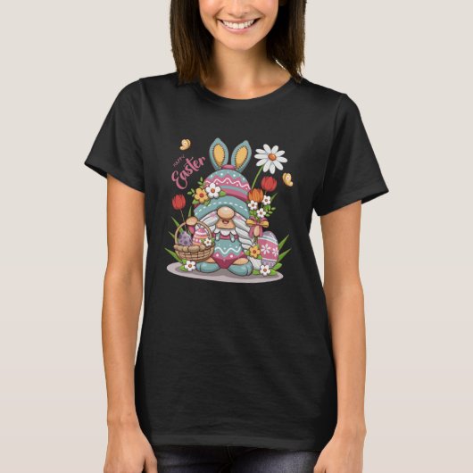 T-shirt Easter Bunny Spring Gnome Easter Egg Hunting And B (Devant)