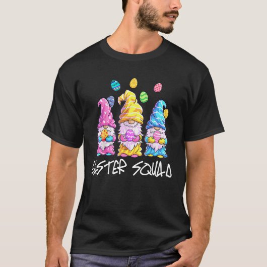 T-shirt Easter Bunny Squad Gnomes Eggs Easter Day Men Wome (Devant)
