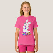 T-shirt Easter Bunny with Colored Egg (Devant entier)