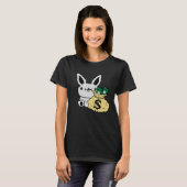 T-shirt Easter Bunny With Money In A Bag Cute Rich Rabbit (Devant entier)