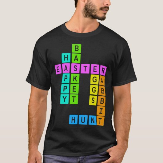 T-shirt Easter Crossword Puzzle (Devant)