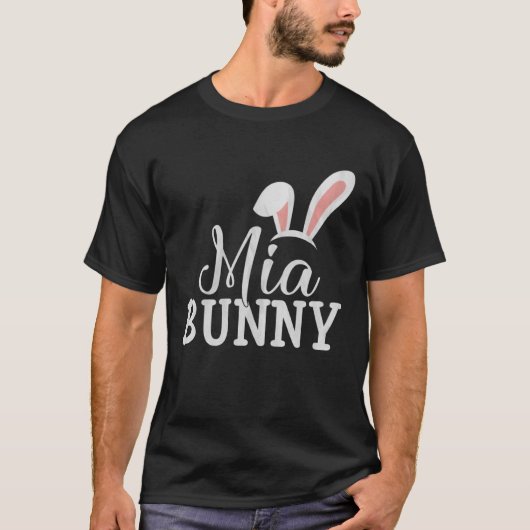 T-shirt Easter Day Bunny Easter Costume  Matching Mia Bunn (Devant)