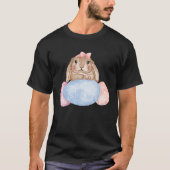 T-shirt Easter day Cute Easter Bunny Holding Easter Eggs f (Devant)