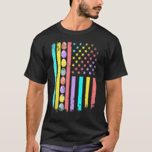 T-shirt Easter day Eggs Us American Flag Patriotic Family