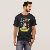 T-shirt Easter Egg Anglais Setter Chien Joyeux Pâques (Devant entier)