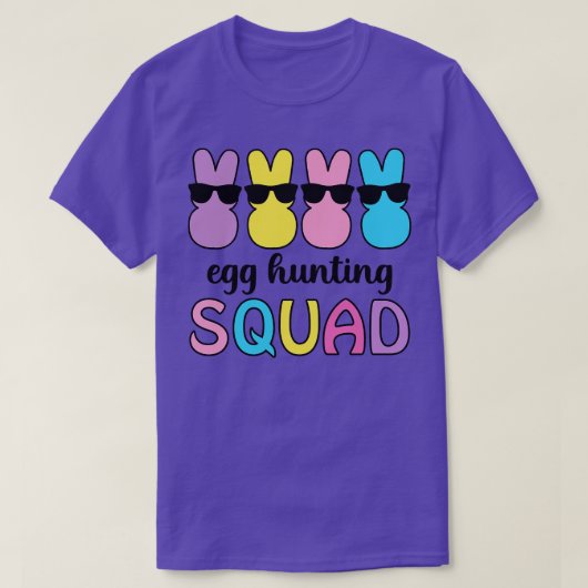 T-shirt Easter Egg Bunny Squad mignonne drôle (Design devant)