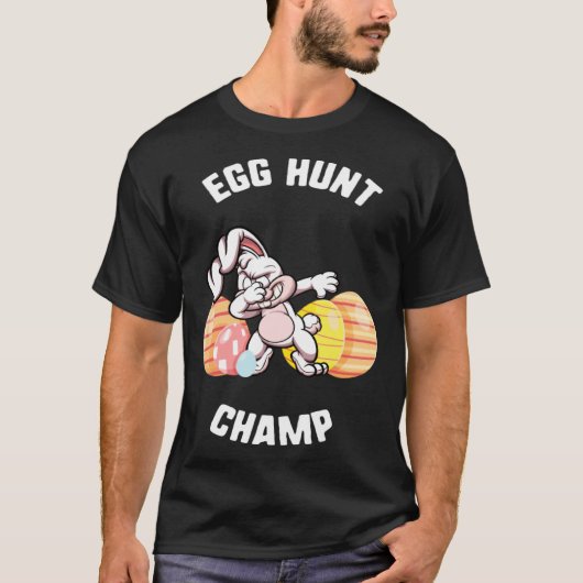 T-shirt Easter Egg Hunt Champ Dabbing Bunny Candy kids Sp (Devant)