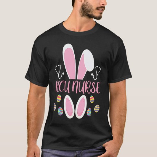 T-shirt Easter Egg Hunting Rabbit Rn Easter Day Bunny PICU (Devant)
