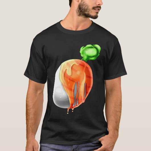T-shirt Easter Egg Painted As Carrot On Easter (Devant)