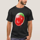 T-shirt Easter Egg Painted Like A Strawberry For Easter (Devant)