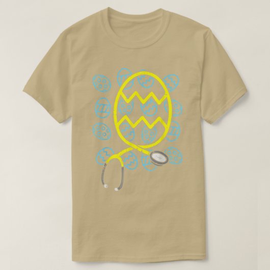 T-shirt Easter Egg Stéthoscope Scrub Pacu Nicu ER Nurse RN (Design devant)