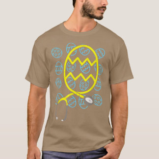 T-shirt Easter Egg Stéthoscope Scrub Pacu Nicu ER Nurse RN