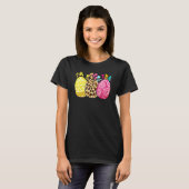 T-shirt Easter Im Eggstra Femmes Léopard Oeufs Graphique 1 (Devant entier)