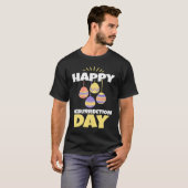 T-shirt Easter Jesus Happy Resurrection Day Sunday Egg Rab (Devant entier)