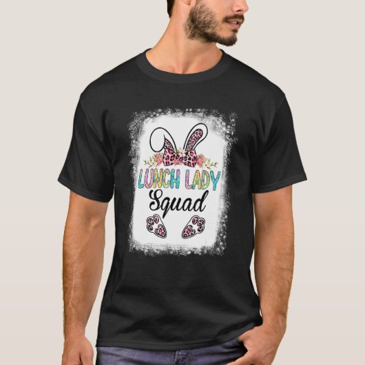 T-shirt Easter Leopard Bunny Déjeuner Lady Squad Rabbit Cr (Devant)