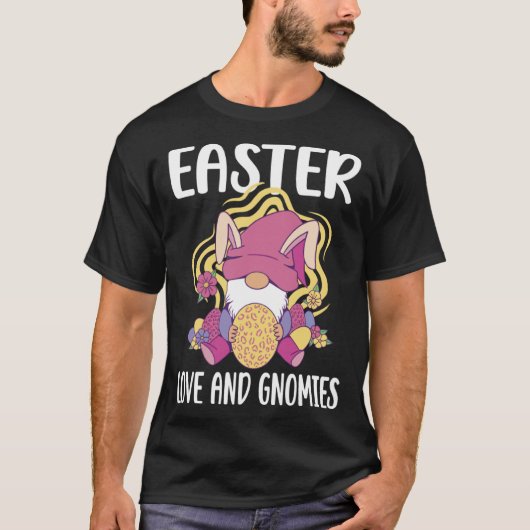 T-shirt Easter Love and Gnomies  easter easters day (Devant)