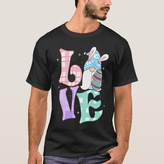 T-shirt Easter Love Dwarfs Rabbit Easter Outfit Easter Bu (Devant)