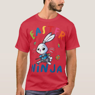 T-shirt Easter Ninja Cool Bunny Ninja Amoureux OEufs de Pâ