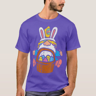 T-shirt Easter Nordic Gnome Bunny Ears Eggs Basket Men Wom