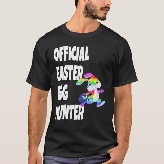 T-shirt Easter Official Easter Egg Hunter Bunny (Devant)