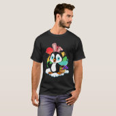 T-shirt Easter Penguin Easter Hunt Eggs Bunny Penguin  Eas (Devant entier)