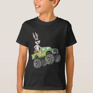 T-shirt Easter Rabbit équitation Monster Camion Fun Boys G