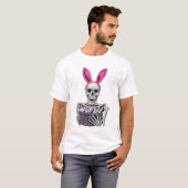 T-shirt Easter Skull � Funny Bunny Skeleton (Devant entier)