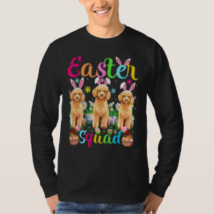T-shirt Easter Squad Bunny Ear Toy Poodle Chien Joyeux Pâq