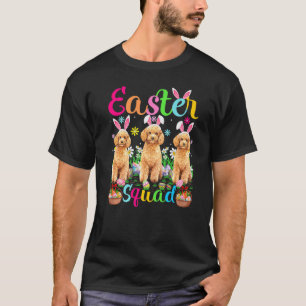 T-shirt Easter Squad Bunny Ear Toy Poodle Chien Joyeux Pâq