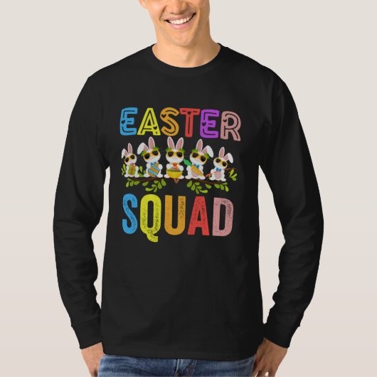 T-shirt Easter Squad Family Matching Easter Day Bunny Egg (Devant)