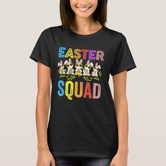 T-shirt Easter Squad Family Matching Easter Day Bunny Egg  (Devant)