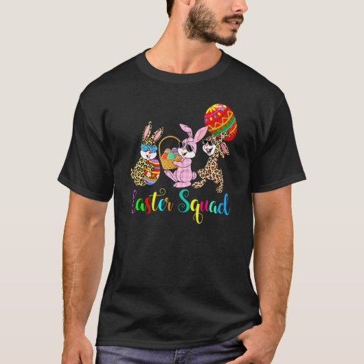 T-shirt Easter Squad Happy Pâques mignonette Bunny Kids Cr (Devant)