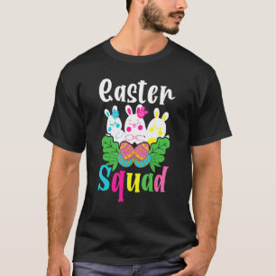 T-shirt Easter Squad Oeufs Bunny Jour de Pâques Hommes Fem