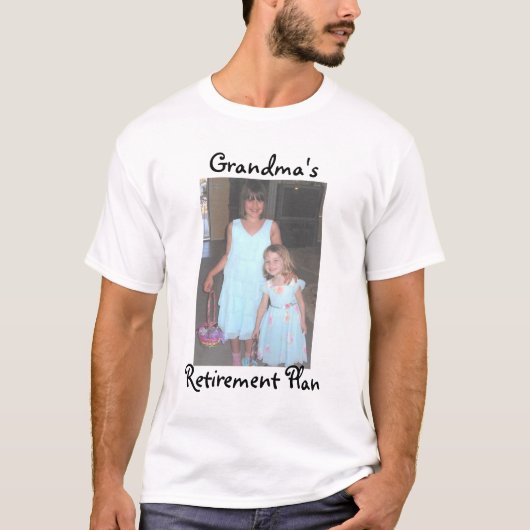 T-shirt eastercrop, grand-maman, régime de retraite (Devant)