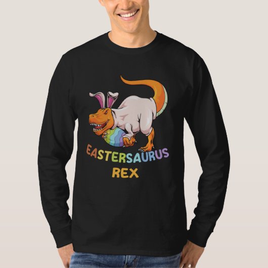 T-shirt Eastersaurus Rex Easter Rex Dinosaur Bunny Kids Di (Devant)
