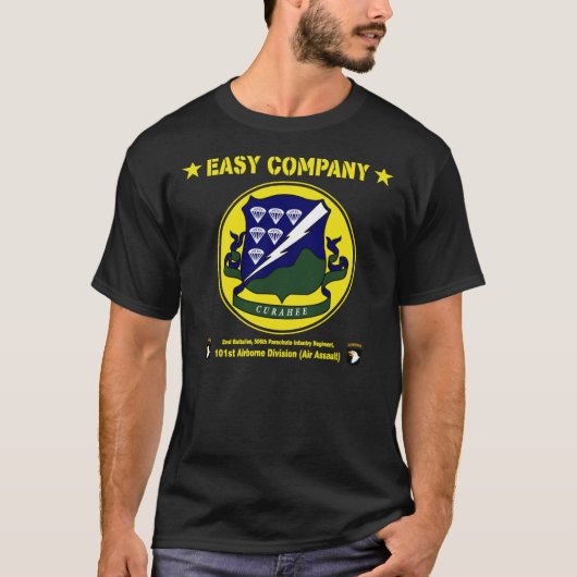 T-shirt Easy Company - Inspiré par Band of Brothers Classi (Devant)